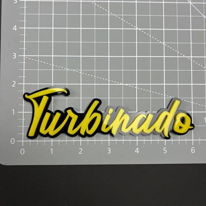 1PC Turbinado 3D Acrylic Badge - Car Truck Emblem Fender Tailgate Trunk Sticker