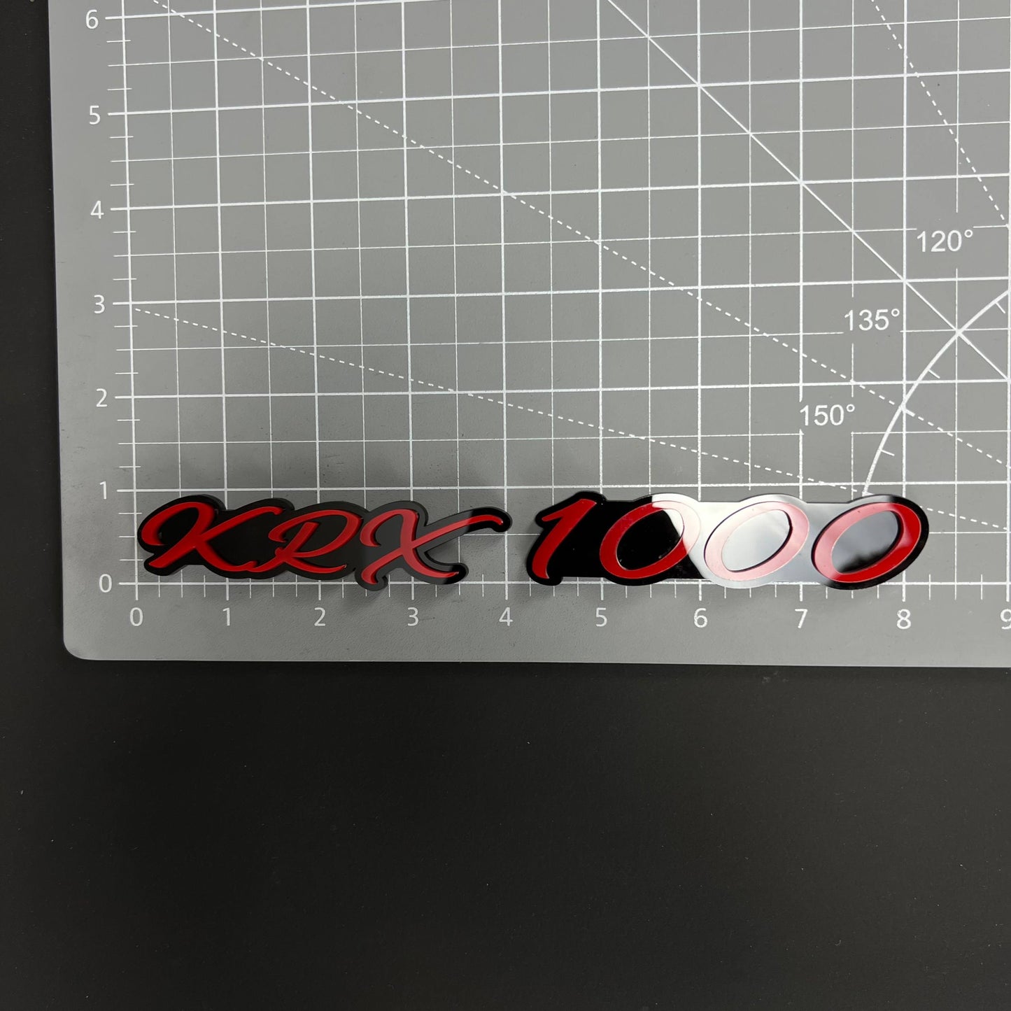 1PC KRX 1000 3D Acrylic Badge - Car Truck Emblem Fender Tailgate Trunk Sticker