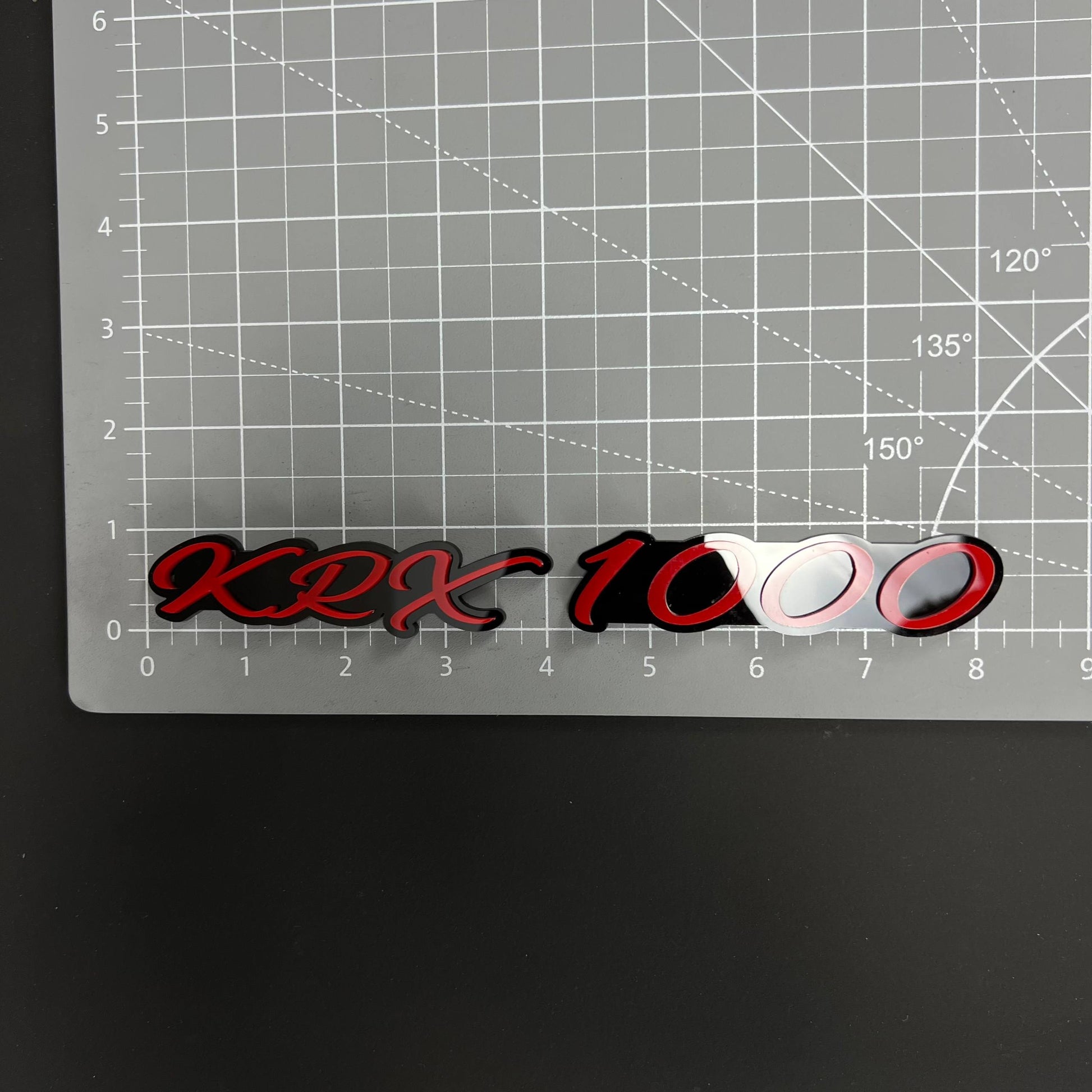 1PC KRX 1000 3D Acrylic Badge - Car Truck Emblem Fender Tailgate Trunk Sticker