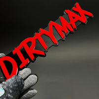 1PC DIRTYMAX 3D Acrylic Badge - Car Truck Emblem Fender Tailgate Trunk Sticker
