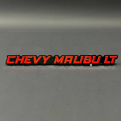 1PC CHEVY MALIBU LT 3D Acrylic Badge - Car Truck Emblem Fender Sticker