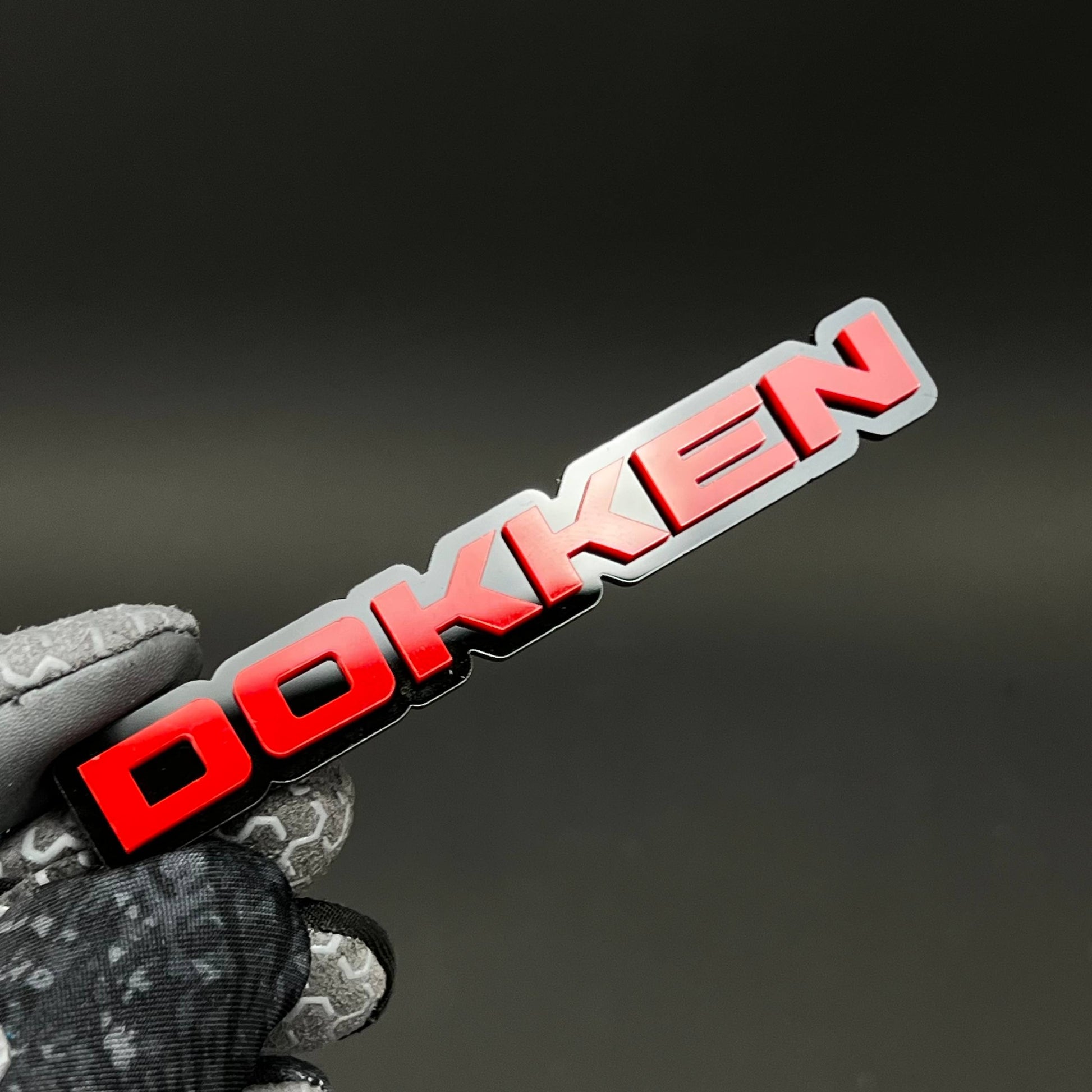 1PC Dokken 3D Acrylic Badge - Car Truck Emblem Fender Tailgate Trunk Sticker