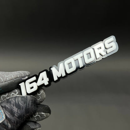 1PC 164 MOTORS 3D Acrylic Badge - Car Truck Emblem Fender Tailgate Trunk Sticker
