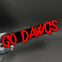 1PC GO DAWGS 3D Acrylic Badge - Car Truck Emblem Fender Tailgate Trunk Sticker