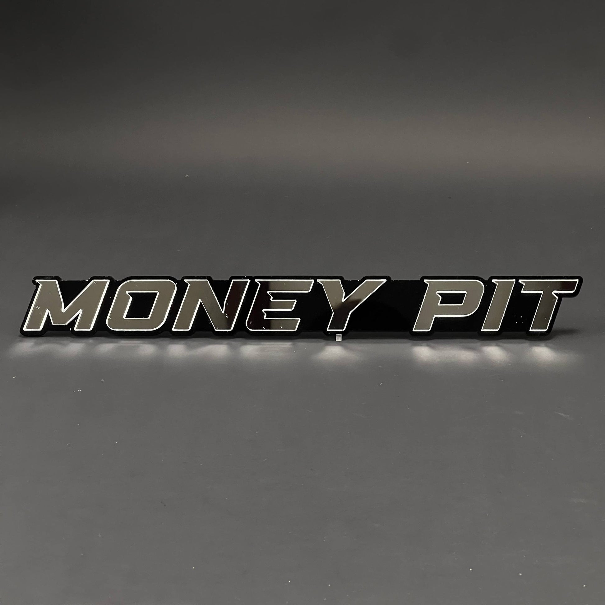 1PC MONEY PIT 3D Acrylic Badge - Car Truck Emblem Fender Tailgate Trunk Sticker