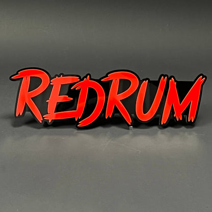 1PC REDRUM 3D Acrylic Badge - Car Truck Emblem Fender Tailgate Trunk Sticker