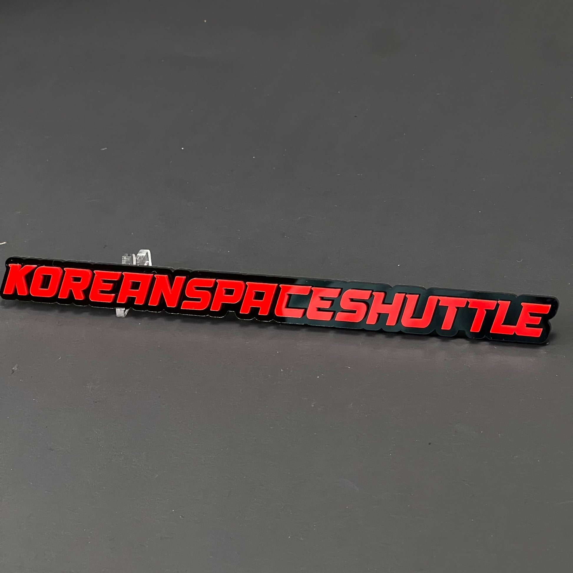 1PC KOREANSPACESHUTTLE 3D Acrylic Badge - Car Truck Emblem Fender Sticker