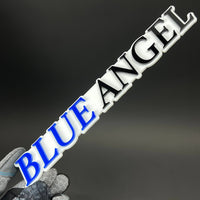 1PC BLUE ANGEL 3D Acrylic Badge - Car Truck Emblem Fender Tailgate Trunk Sticker