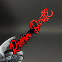 1PC Ridin DirtE 3D Acrylic Badge - Car Truck Emblem Fender Sticker
