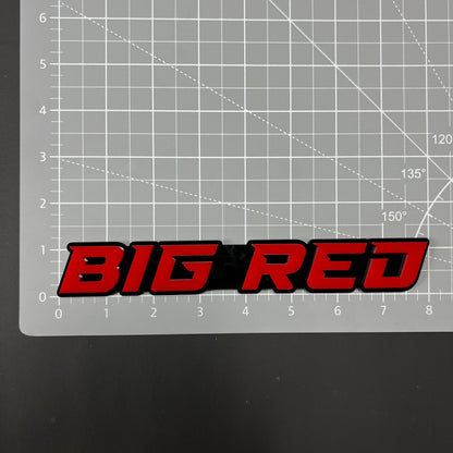 1PC BIG RED 3D Acrylic Badge - Car Truck Emblem Fender Tailgate Trunk Sticker