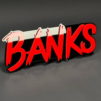 1PC BANKS 3D Acrylic Badge - Car Truck Emblem Fender Tailgate Trunk Sticker