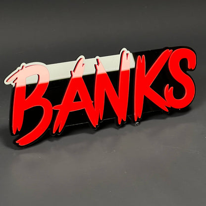 1PC BANKS 3D Acrylic Badge - Car Truck Emblem Fender Tailgate Trunk Sticker