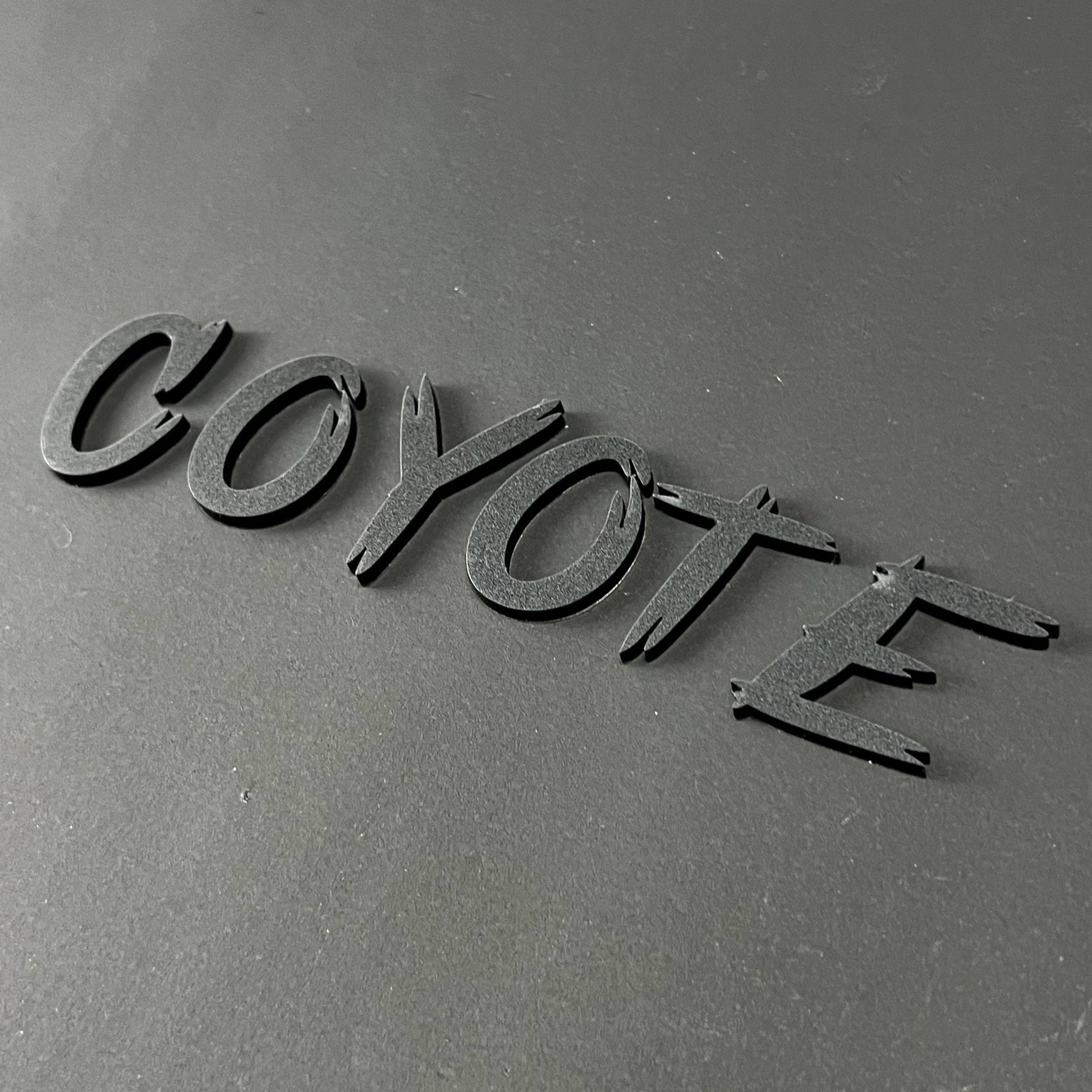 1PC COYOTE 3D Acrylic Badge - Car Truck Emblem Fender Tailgate Trunk Sticker