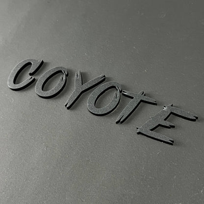 1PC COYOTE 3D Acrylic Badge - Car Truck Emblem Fender Tailgate Trunk Sticker