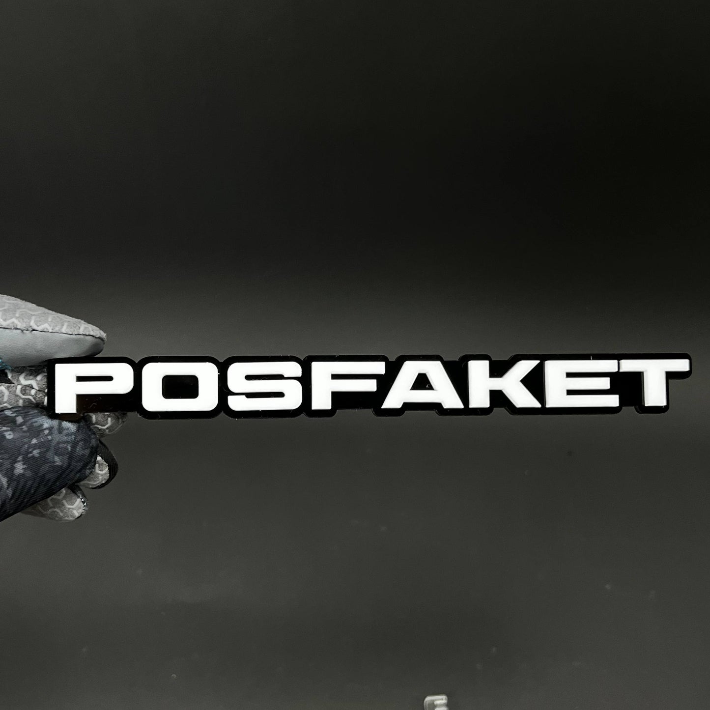 1PC POSFAKET 3D Acrylic Badge - Car Truck Emblem Fender Tailgate Trunk Sticker