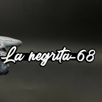 1PC La negrita-68 3D Acrylic Badge - Car Truck Emblem Fender Sticker