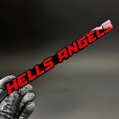 1PC HELLS ANGELS 3D Acrylic Badge - Car Truck Emblem Fender Sticker