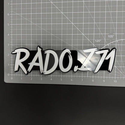 1PC RADO.Z71 3D Acrylic Badge - Car Truck Emblem Fender Tailgate Trunk Sticker