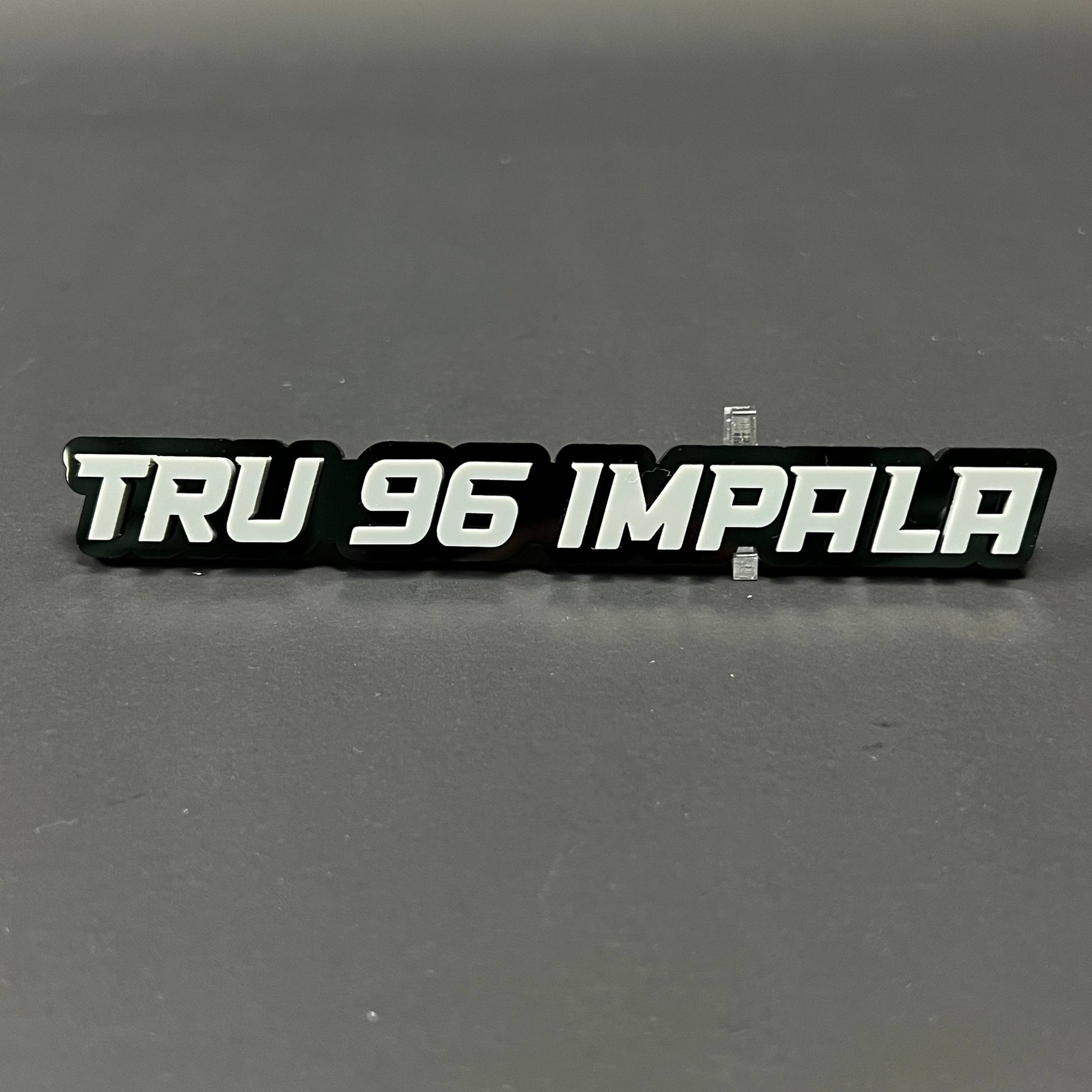 1PC TRU 96 IMPALA 3D Acrylic Badge - Car Truck Emblem Fender Sticker