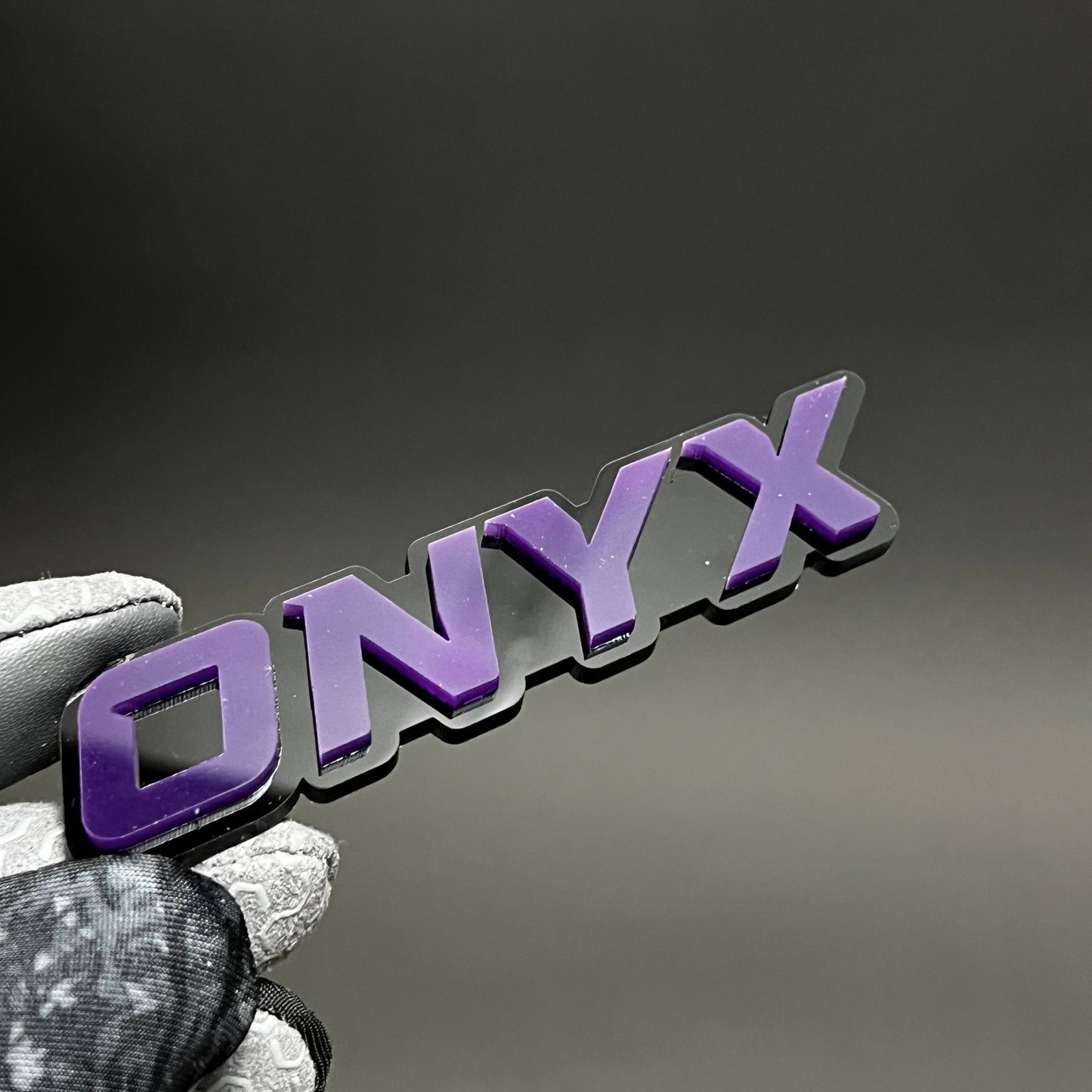 1PC ONYX 3D Acrylic Badge - Car Truck Emblem Fender Tailgate Trunk Sticker