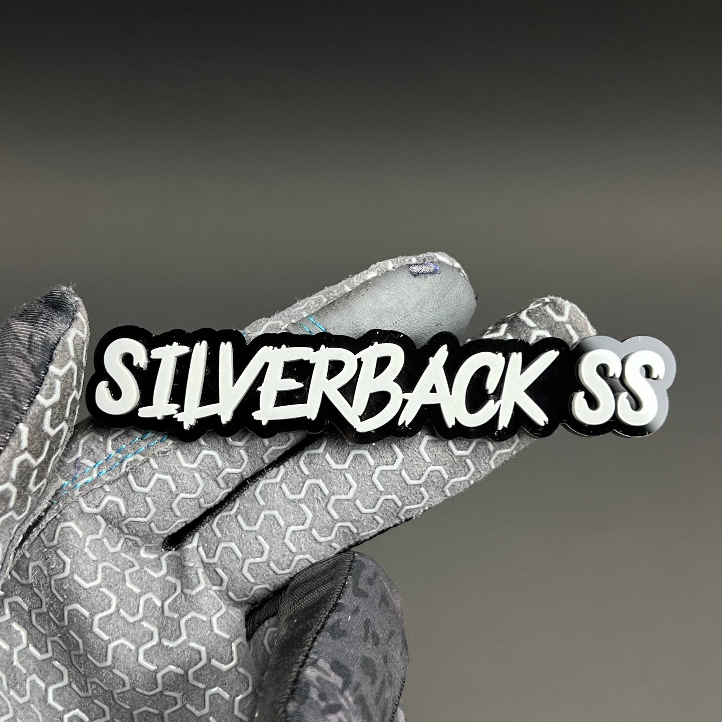 1PC SILVERBACK SS 3D Acrylic Badge - Car Truck Emblem Fender Sticker