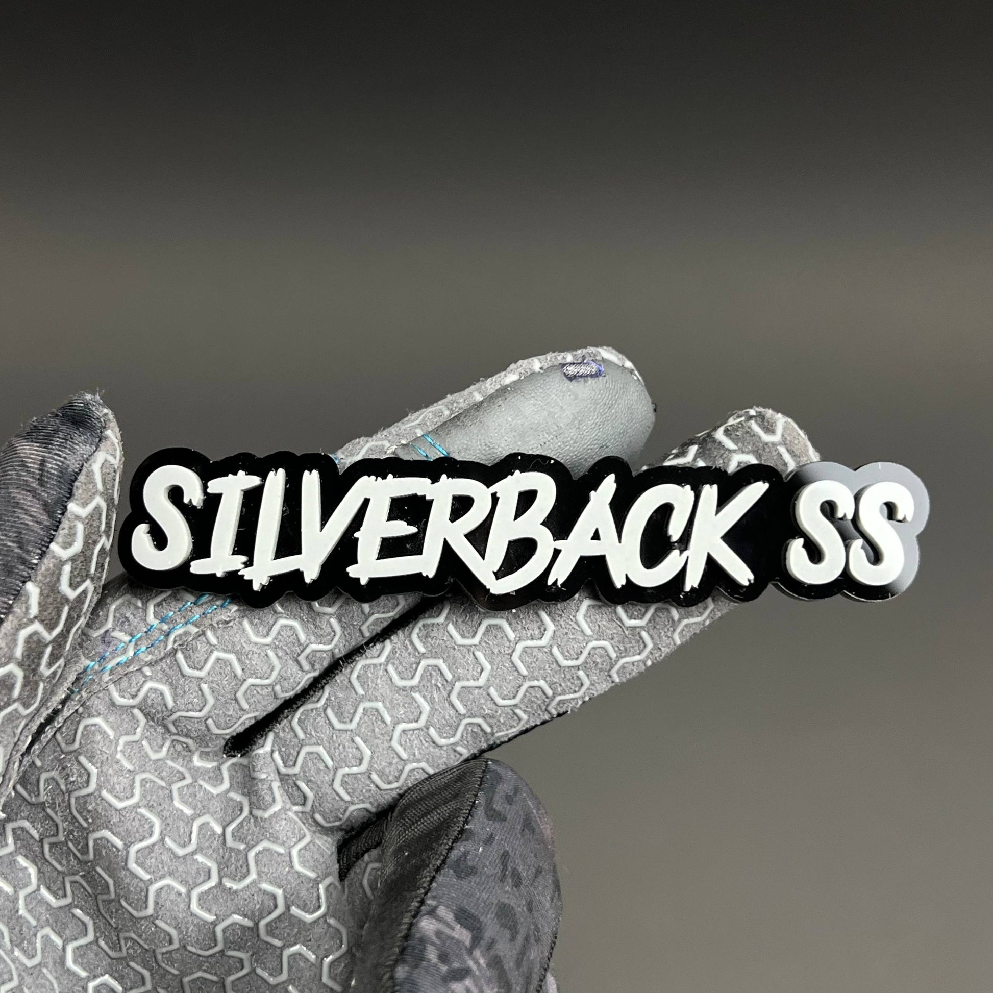 1PC SILVERBACK SS 3D Acrylic Badge - Car Truck Emblem Fender Sticker