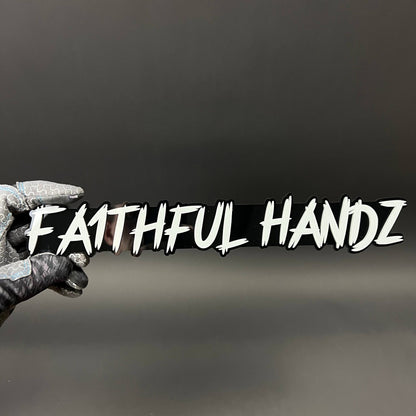1PC FAITHFUL HANDZ 3D Acrylic Badge - Car Truck Emblem Fender Sticker