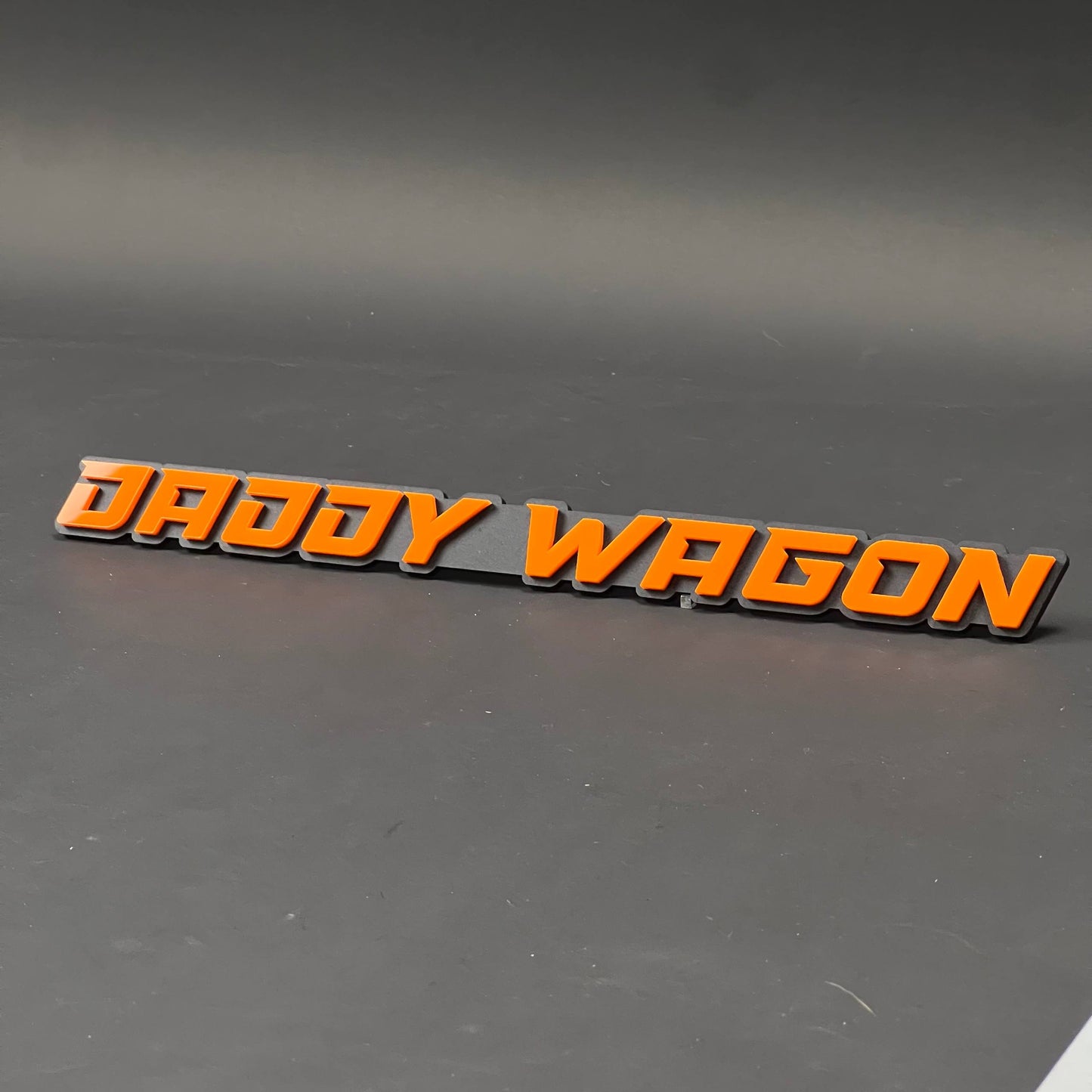 1PC DADDY WAGON 3D Acrylic Badge - Car Truck Emblem Fender Sticker