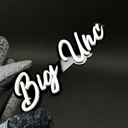 1PC Big Unc 3D Acrylic Badge - Car Truck Emblem Fender Tailgate Trunk Sticker