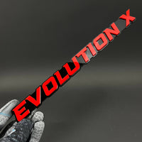 1PC EVOLUTION X 3D Acrylic Badge - Car Truck Emblem Fender Sticker