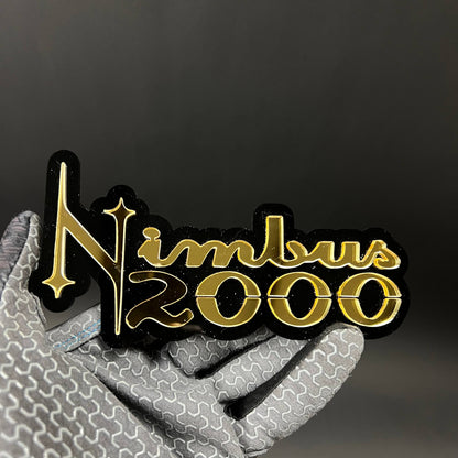 1PC Nimbus 2000 3D Acrylic Badge - Car Truck Emblem Fender Sticker