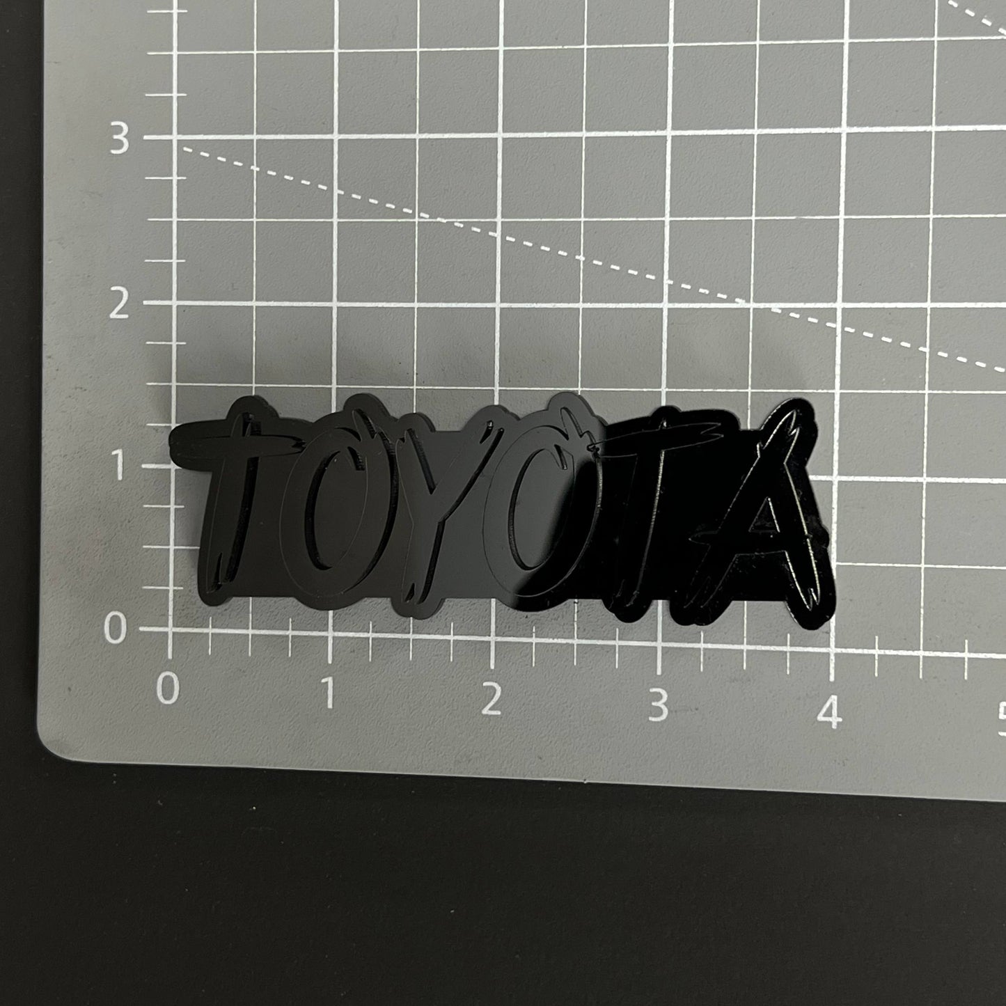 1PC TOYOTA 3D Acrylic Badge - Car Truck Emblem Fender Tailgate Trunk Sticker
