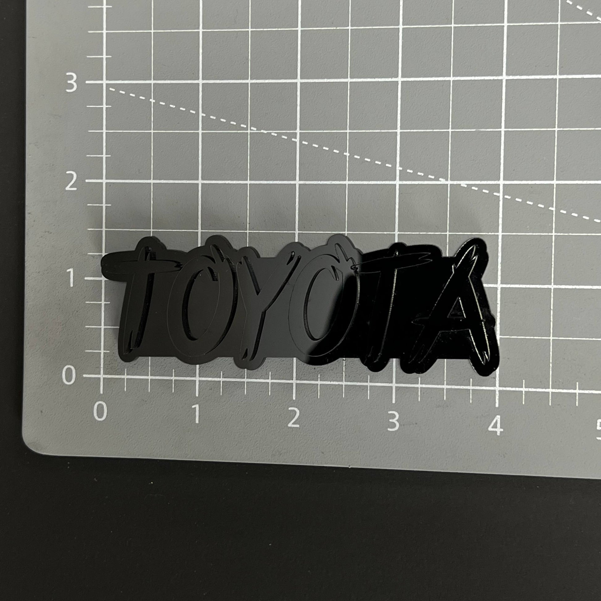 1PC TOYOTA 3D Acrylic Badge - Car Truck Emblem Fender Tailgate Trunk Sticker