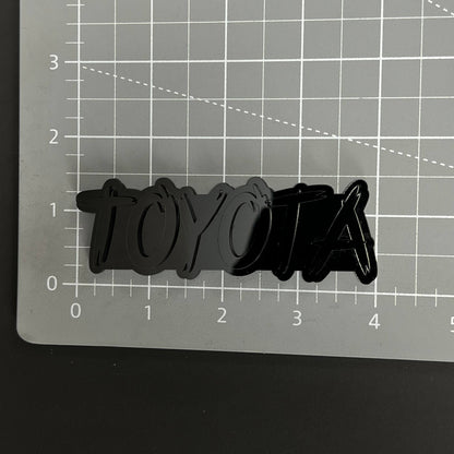 1PC TOYOTA 3D Acrylic Badge - Car Truck Emblem Fender Tailgate Trunk Sticker