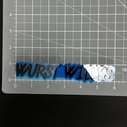 1PC WURST WILLYS 3D Acrylic Badge - Car Truck Emblem Fender Sticker