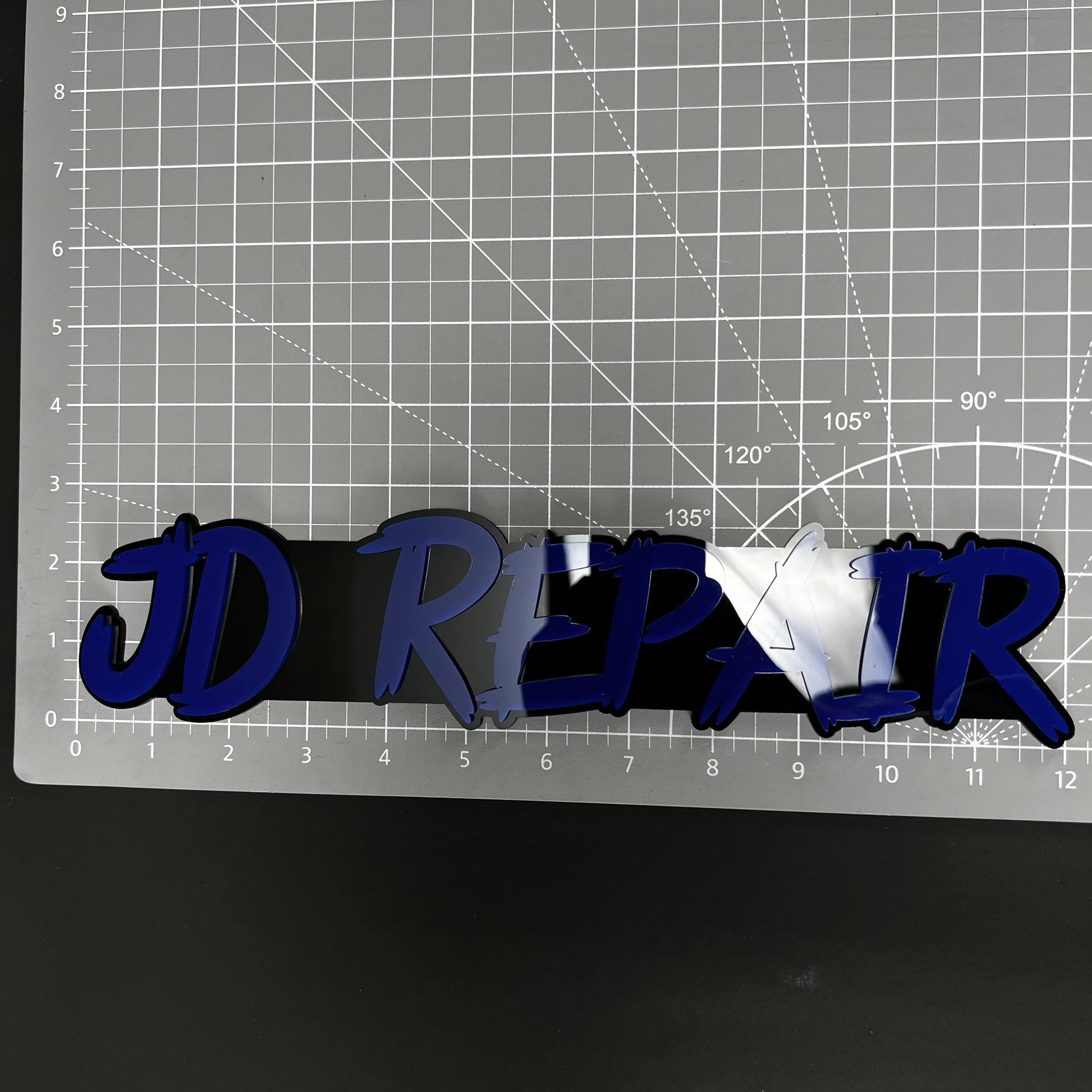 1PC JD REPAIR 3D Acrylic Badge - Car Truck Emblem Fender Tailgate Trunk Sticker