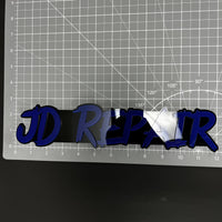 1PC JD REPAIR 3D Acrylic Badge - Car Truck Emblem Fender Tailgate Trunk Sticker