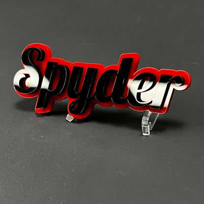 1PC Spyder 3D Acrylic Badge - Car Truck Emblem Fender Tailgate Trunk Sticker