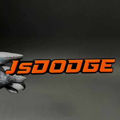 1PC JsDODGE 3D Acrylic Badge - Car Truck Emblem Fender Tailgate Trunk Sticker