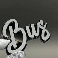 1PC Bus 3D Acrylic Badge - Car Truck Emblem Fender Tailgate Trunk Sticker