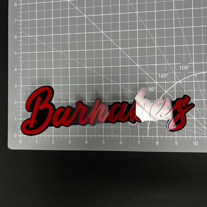 1PC Barnabas 3D Acrylic Badge - Car Truck Emblem Fender Tailgate Trunk Sticker