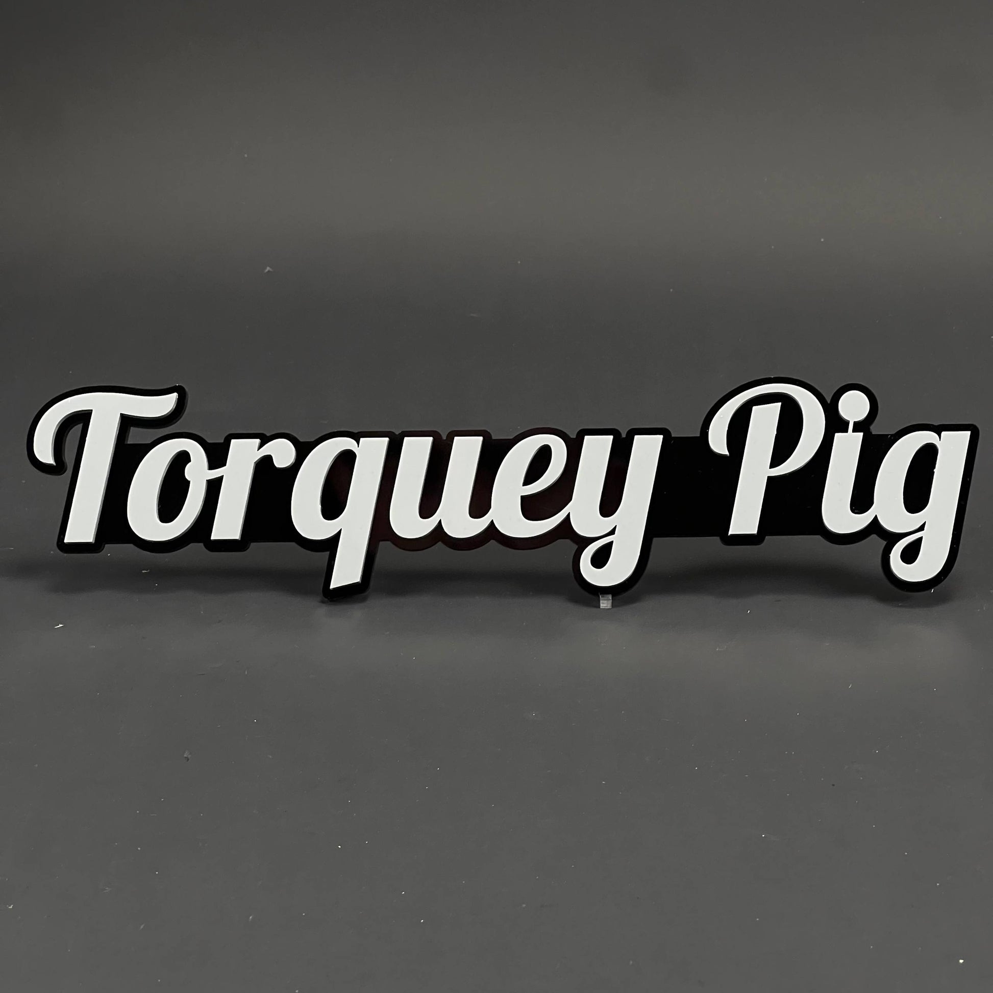 1PC Torquey Pig 3D Acrylic Badge - Car Truck Emblem Fender Sticker