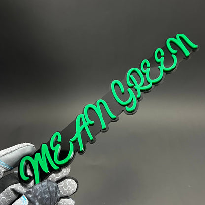 1PC MEAN GREEN 3D Acrylic Badge - Car Truck Emblem Fender Tailgate Trunk Sticker