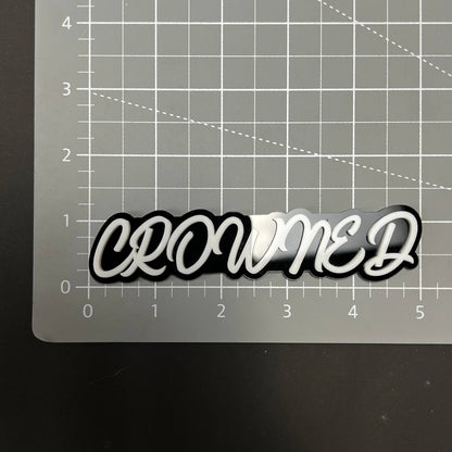 1PC CROWNED 3D Acrylic Badge - Car Truck Emblem Fender Tailgate Trunk Sticker