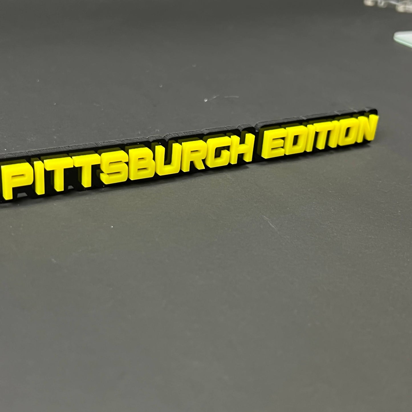 1PC PITTSBURGH EDITION 3D Acrylic Badge - Car Truck Emblem Fender Sticker