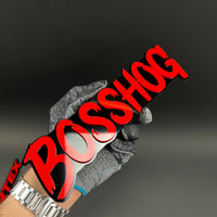 1PC BOSSHOG 3D Acrylic Badge - Car Truck Emblem Fender Tailgate Trunk Sticker