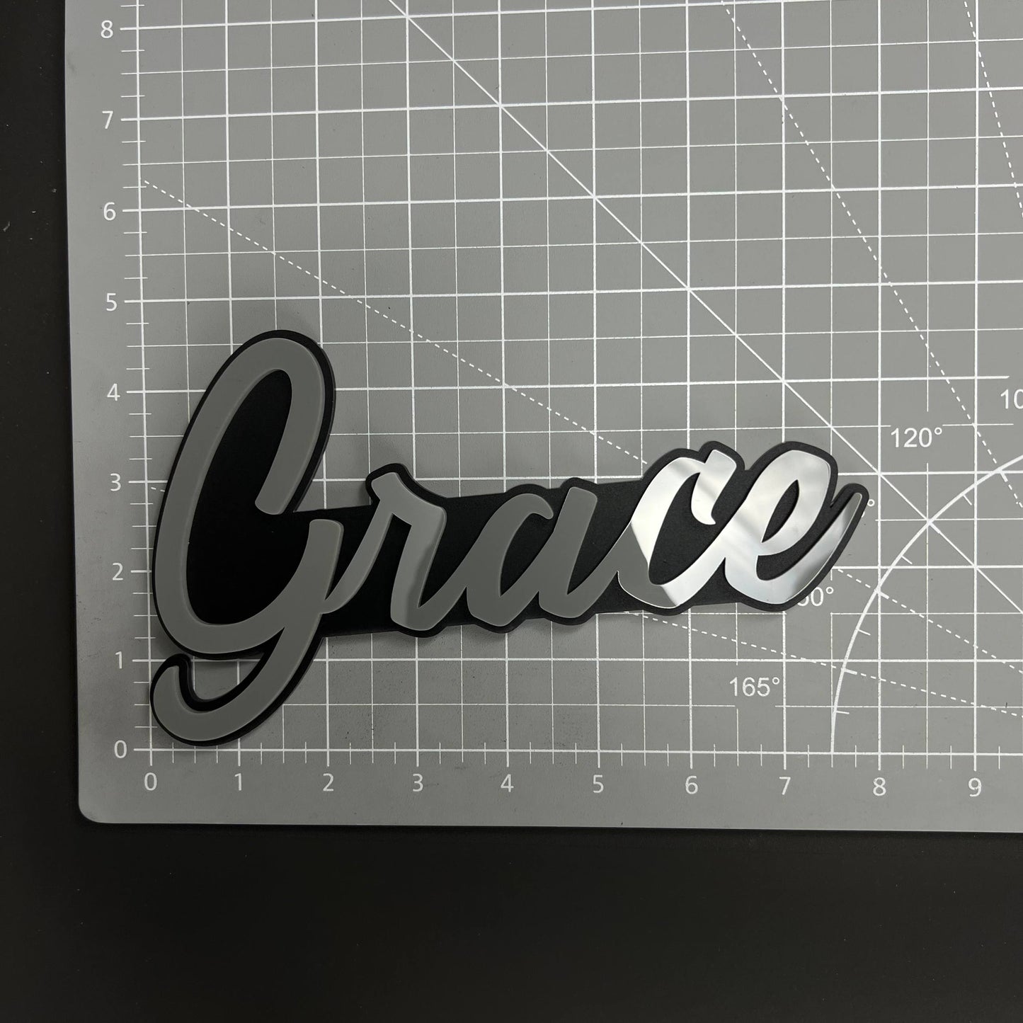 1PC Grace 3D Acrylic Badge - Car Truck Emblem Fender Tailgate Trunk Sticker