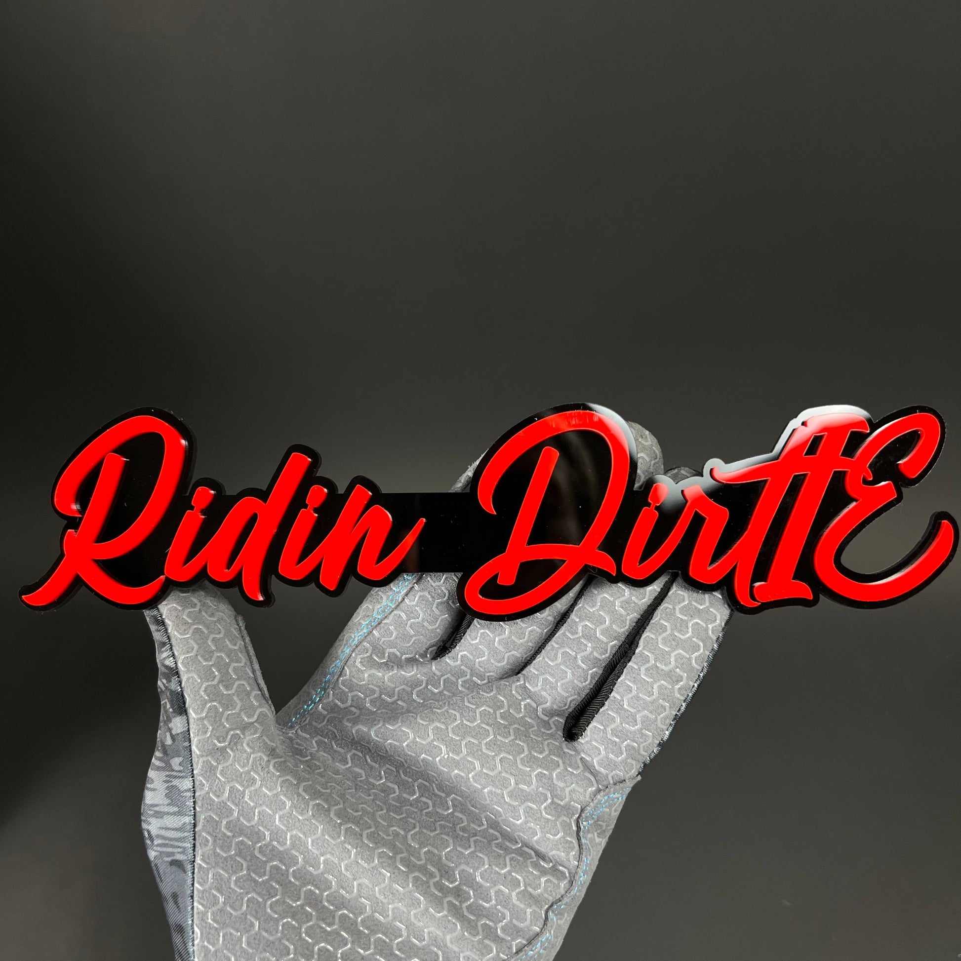 1PC Ridin DirtE 3D Acrylic Badge - Car Truck Emblem Fender Sticker