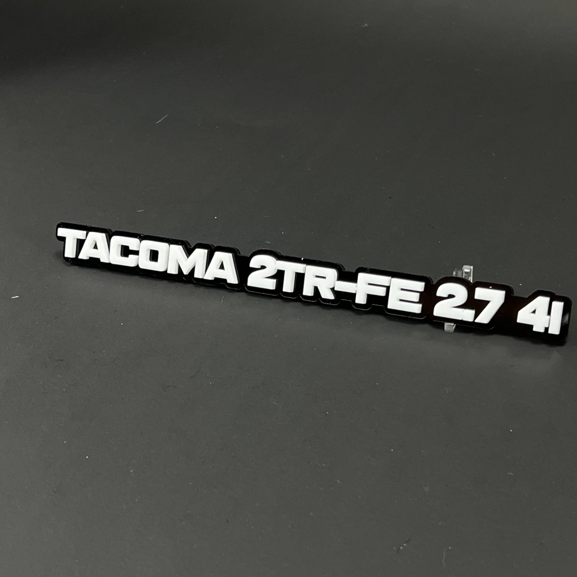 1PC TACOMA 2TR-FE 2.7 4I 3D Acrylic Badge - Car Truck Emblem Fender Sticker
