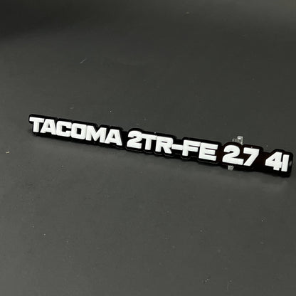 1PC TACOMA 2TR-FE 2.7 4I 3D Acrylic Badge - Car Truck Emblem Fender Sticker